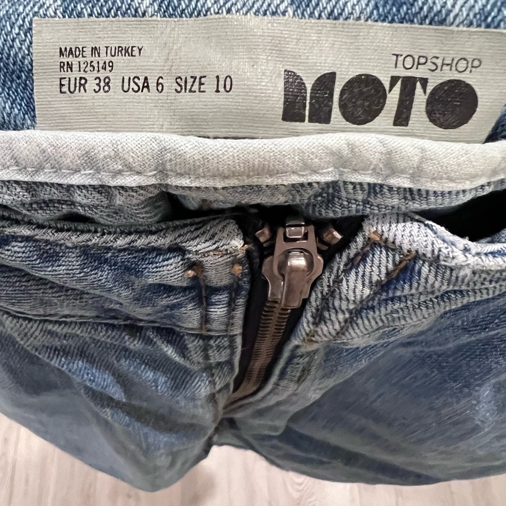 Topshop Moto Blue Denim Skirt - Picture 5 of 5